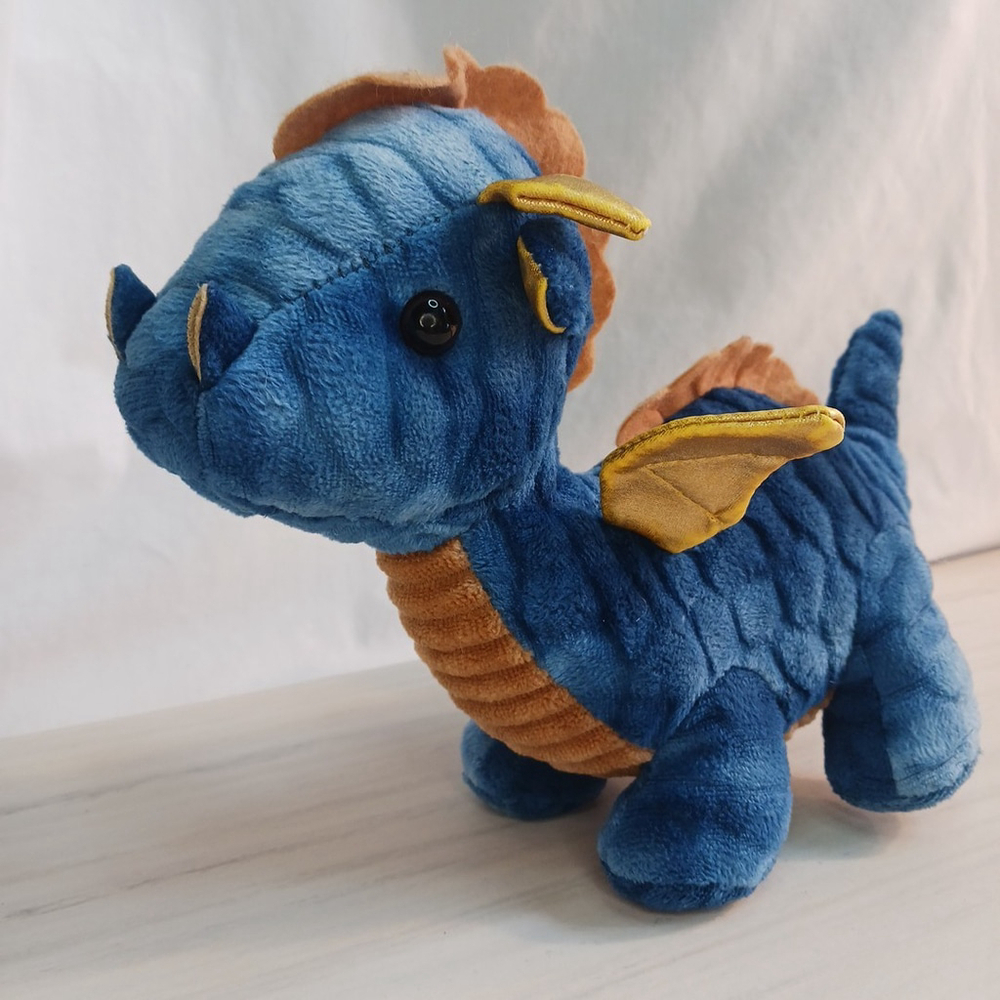 Blue Dragon Plush Stuffed Animal Toy 9 In Kids